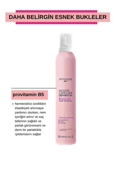 BYPHASSE Bukle Belirginleştirici Nemlendirici Köpük 300ml - 5