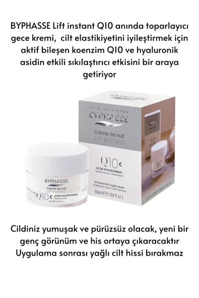 BYPHASSE Coenzym-Q10 Yaşlanma Karşıtı ve Toparlayıcı Gece Kremi 50ml - 2