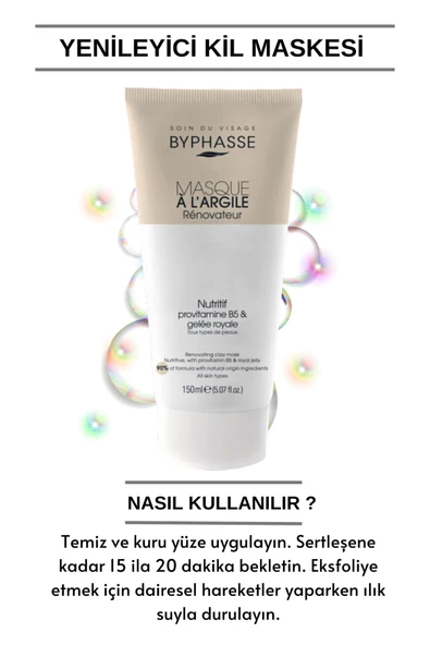 BYPHASSE Yenileyici ve Onarıcı Kil Maskesi 150ml - 3