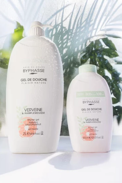 BYPHASSE Plaisir Natura Verbena & Greyfurt Duş Jeli 600ml - 6