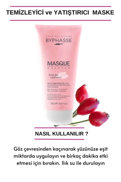 BYPHASSE Temizleyici ve Yatıştırıcı Maske Kuru ve Hassas Ciltler 150ml - 3