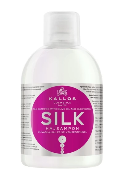 Kallos Cosmetics Kuru Hassas Ve Cansız Saçlara Zeytinyağlı Ve İpek Proteinli Şampuan 1000 ml 5998889508449