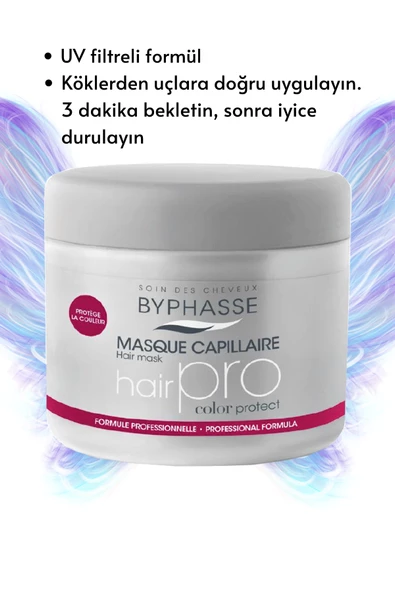 BYPHASSE Hair Pro Color Boyalı Saçlar İçin renk Koruyucu Bakım Maskesi 500ml - 3