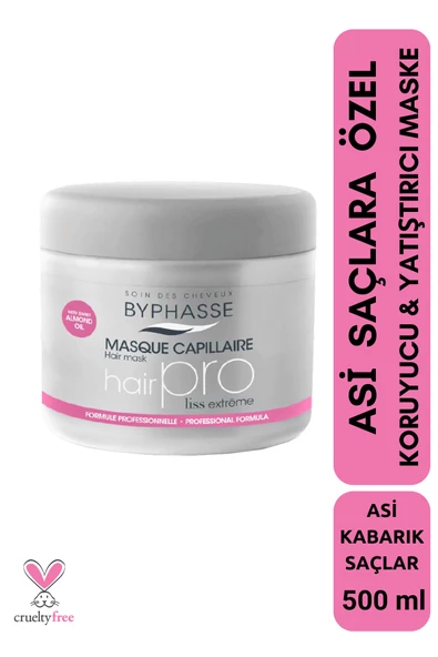 BYPHASSE Hair Pro Asi Saçlar İçin Koruyucu ve Yatıştırıcı Bakım Maskesi 500ml ürün görseli