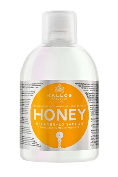 Kallos Cosmetics Honey 1000ml Saf Bal Özlü Yenileyici Şampuan