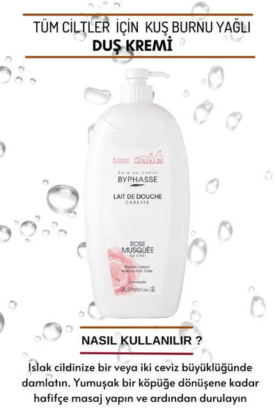 BYPHASSE Caresse Kuş Burnu Yağlı Duş Kremi 2000ml - 3