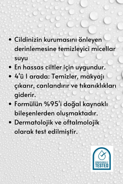 BYPHASSE Micellar Yüz ve Makyaj Temizleyici  Misel Su Kuru,Hassas ve Allerjiye Meyilli Ciltler 100ml - 2
