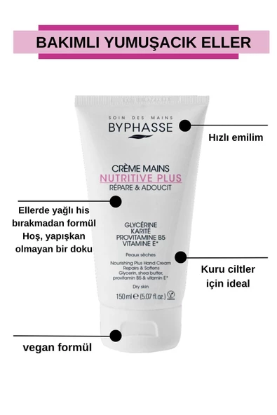 BYPHASSE Besleyici El Kremi 150ml - 4