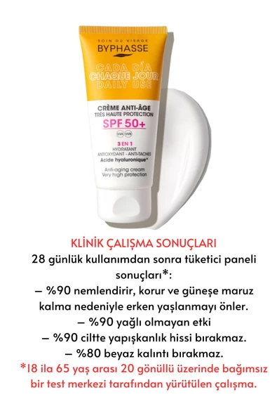 BYPHASSE Anti-aging Sıvı Güneş Kremi - Yeni Nesil Güneş Filtreli Hibrit Formül 50ml - 3