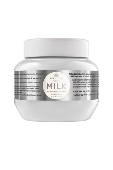 Kallos Cosmetics Milk Hair Mask Süt Proteinli Saç Bakım Maskesi 275 ml
