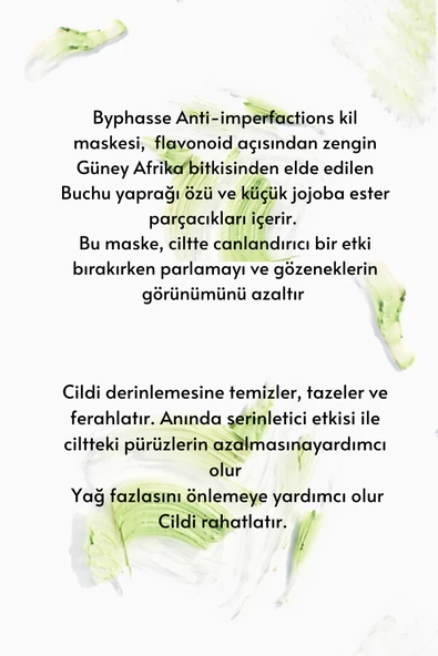 BYPHASSE Akneye Eğilimli Gözenekli Ciltler İçin Arındırıcı Kil Maskesi 150ml - 2