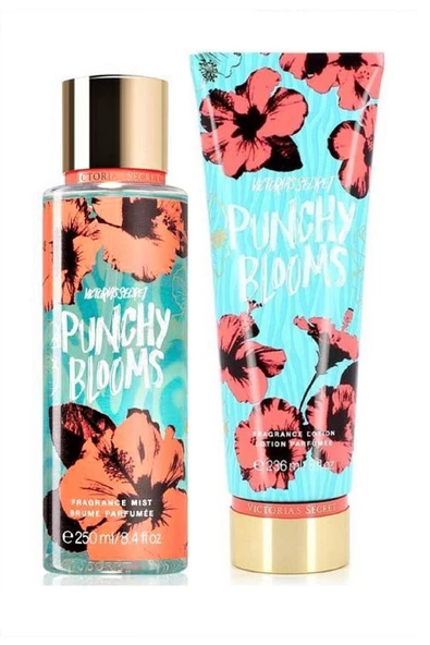 Victoria's Secret Punchy Blooms Vücut Losyonu Ve Spreyi 2'li Set