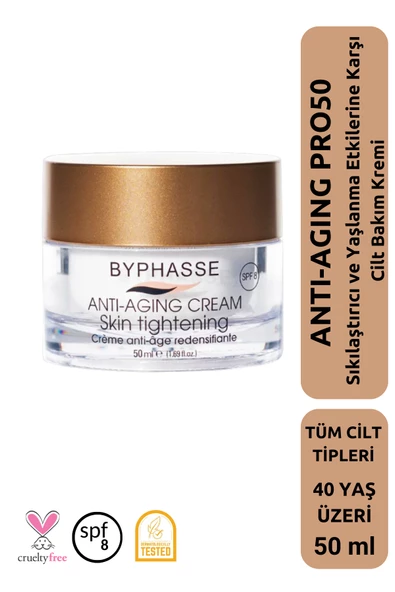 BYPHASSE Anti-Aging Pro50 Sıkılaştırıcı ve Yaşlanma Karşıtı Krem 50ml