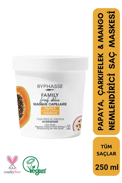 BYPHASSE Family Fresh Meyveli Nemlendirici Saç Maskesi 250ml