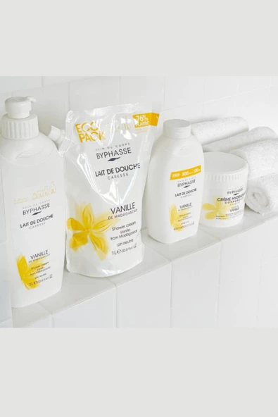 BYPHASSE Caresse Vanilya Çiçeği Özlü Kremli Duş Jeli 600ml - 5