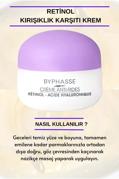 BYPHASSE Retinol Skin Booster Kırışıklık Karşıtı Krem 50ml - 3