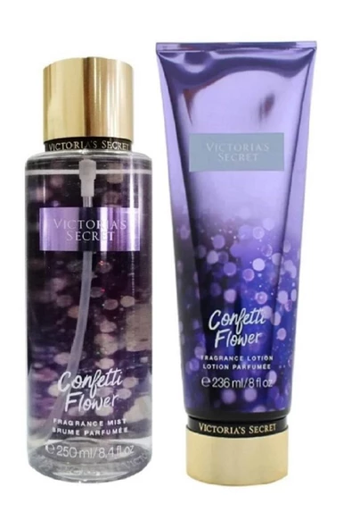 Victoria's Secret Confetti Flower Vücut Losyonu Ve Spreyi 2'li Set