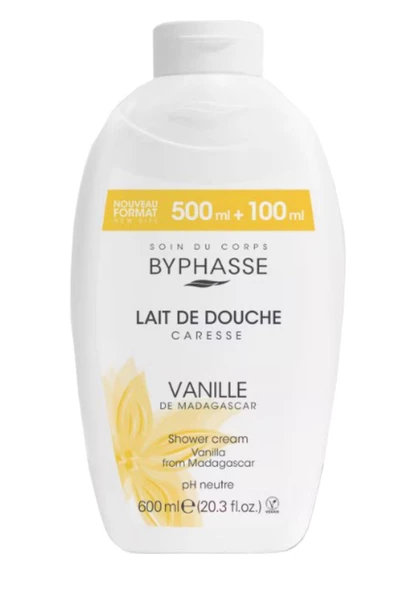 BYPHASSE Caresse Vanilya Çiçeği Özlü Kremli Duş Jeli 600ml - 4