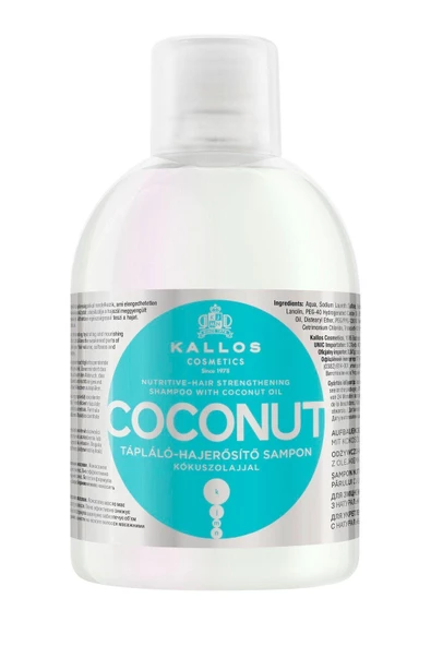 Kallos Cosmetics Coconut 1000ml Hindistan Cevizi Yağlı Saç Güçlendirici Şampuan