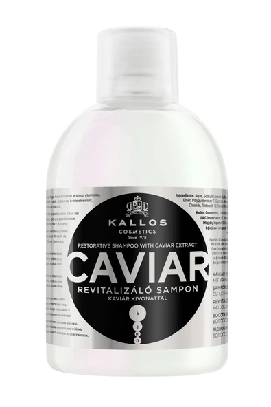 Kallos Cosmetics Caviar Havyar Özlü Onarıcı Şampuan 1000 ml  5998889512422