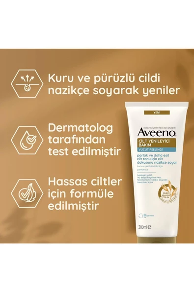Aveeno Skin Renewal Cilt Yenileyici Vücut Peelingi 200 ml - 6