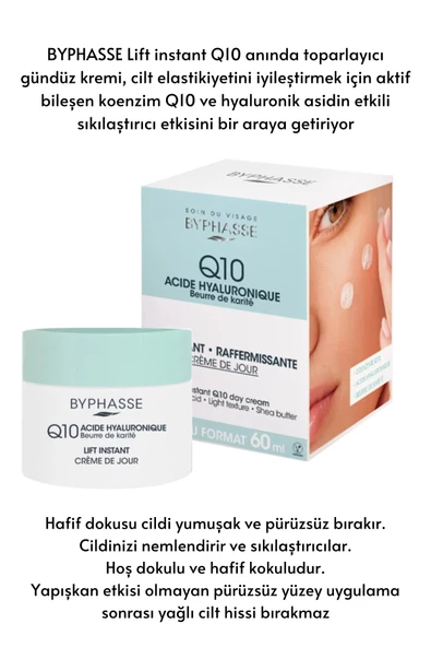 BYPHASSE Coenzym-Q10 Yaşlanma Karşıtı ve Toparlayıcı Gündüz Kremi 60ml - 2