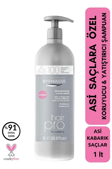 BYPHASSE Hair Pro Asi Saçlara Özel Koruyucu ve Yatıştırıcı Şampuan 1000ml