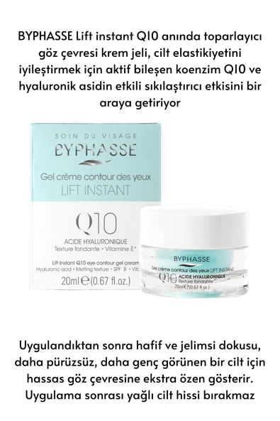 BYPHASSE Coenzym-Q10 Yaşlanma Karşıtı ve Toparlayıcı Göz Kremi 20ml - 3
