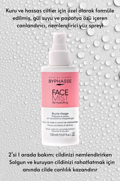 BYPHASSE Canlandırıcı ve Nemlendirici Yüz Spreyi 150ml - 2