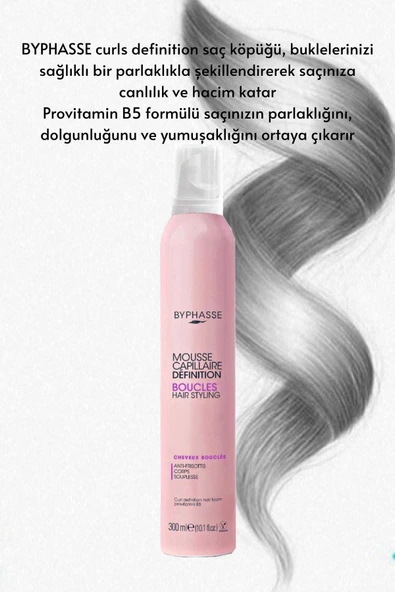 BYPHASSE Bukle Belirginleştirici Nemlendirici Köpük 300ml - 2