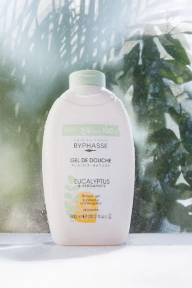BYPHASSE Plaisir Natura Okaliptus & Bergamot Duş Jeli 600ml - 6