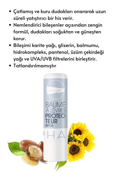 BYPHASSE Nemlendirici SPF30 Koruyucu Dudak Bakım Kremi 2x4.8 GR - 2