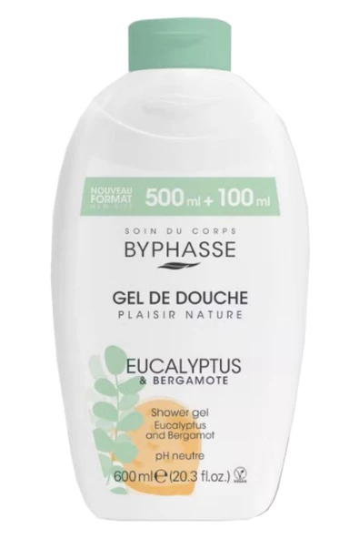 BYPHASSE Plaisir Natura Okaliptus & Bergamot Duş Jeli 600ml - 4