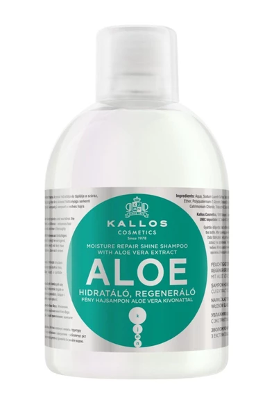 Kallos Cosmetics Aloe  Kuru Ve Yıpranmış Saçlar Için Aloe Vera Özlü Nem Terapisi Ve Işıltı Verici Şampuan
