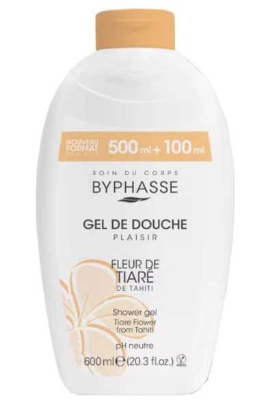 BYPHASSE Plaisir Tiare Çiçeği Duş Jeli 600ml - 4