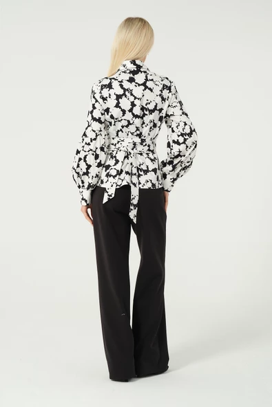 Bağlamalı Kimono Gömlek - 5
