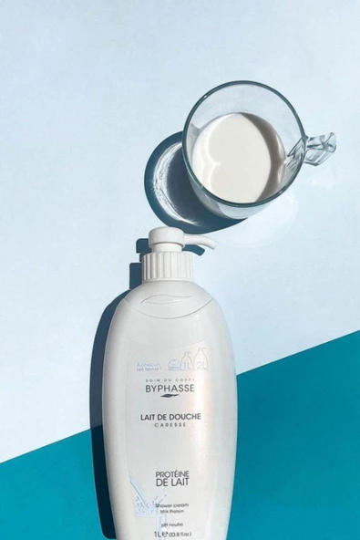 BYPHASSE Caresse Süt Proteini Özlü Duş Kremi 1000ml - 4