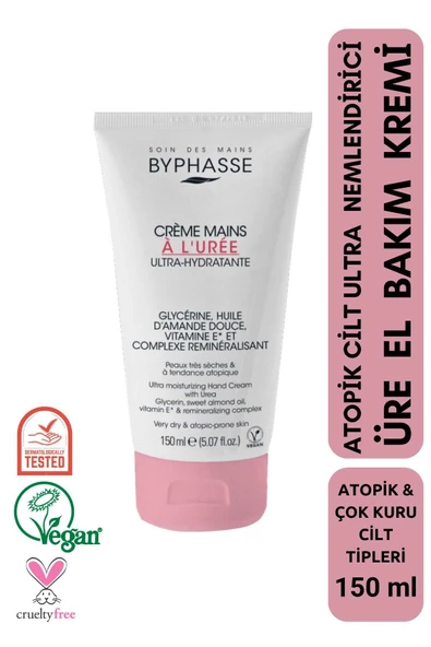 BYPHASSE Atopik Cilt Ultra Nemlendirici El Kremi 150ml