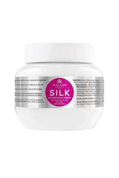 Kallos Cosmetics Sılk Hair Mask Kuru Mat Ve Cansız Saçlar Için Zeytinyağlı Ve Ipek Proteinli Saç Bakım Maskesi 275ml ürün görseli