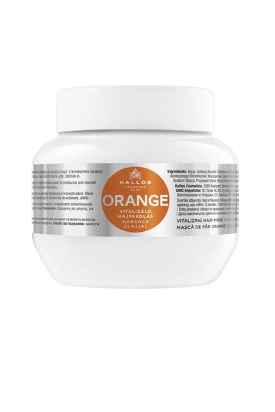 Kallos Cosmetics Orange Vitalizing Portakal Yağı Içerikli Canlandırıcı Saç Bakım Maskesi 275ml