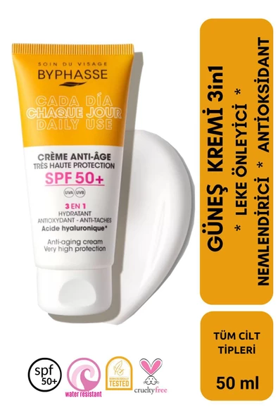 BYPHASSE Anti-aging Sıvı Güneş Kremi - Yeni Nesil Güneş Filtreli Hibrit Formül 50ml