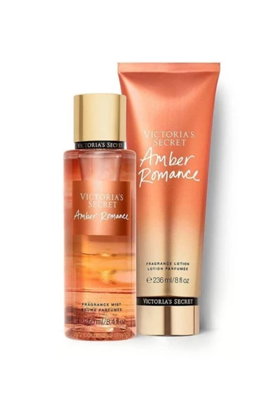 Victoria's Secret Amber Romance Vücut Spreyi,vücut Losyonu 2 Li Set