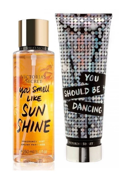 Victoria's Secret You Smell Like Sunshine & You Should Be Dancing Vücut Losyonu Ve Spreyi 2'li Set