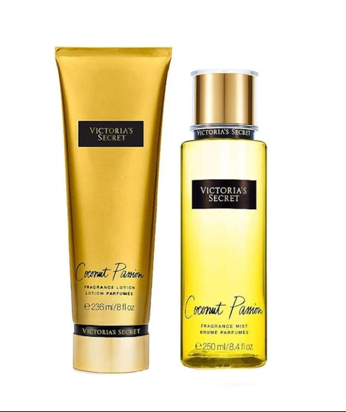 Victoria's Secret Coconut Passion  Vücut Sprey,vücut Losyonu 2 Li Set