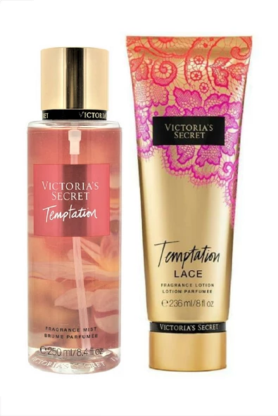 Victoria's Secret Temptation & Lace Vücut Losyonu Ve Spreyi 2'li Set