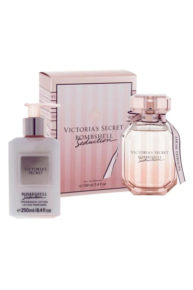 Victoria's Secret Bombshell Seduction Edp 100 ml Kadın Parfüm + 250 ml Vücut Losyonu 2li Set