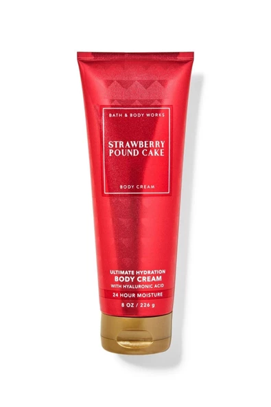Bath & Body Works Strawberry Pound Cake Yoğun Nemlendirici Vücut Kremi 226gr
