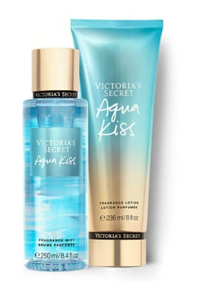 Victoria's Secret Aqua Kıss Vücut Spreyi,vücut Losyonu 2 Li Set