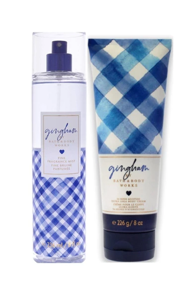 Bath & Body Works Gingham Vücut Losyonu Ve Spreyi 2'li Set ürün görseli