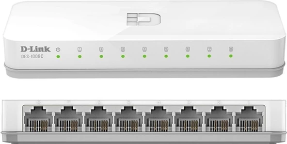 D-LINK DES-1008C 8 Port 10/100Mbps Switch - 3